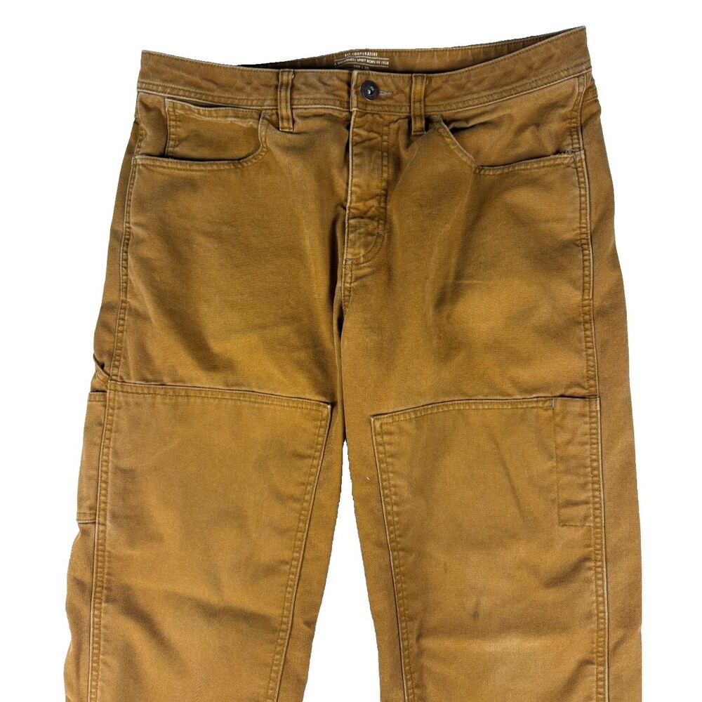 REI Co-op Trailsmith Double Knee Pants 34x32 Brown Canvas Utility Workwear - Picture 4 of 15